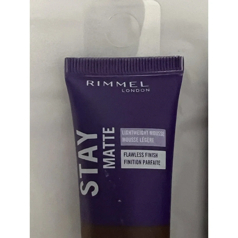 Rimmel London Foundation Stay Matte 605 Deep Chocolate‎ 1 Oz Full Coverage 2 Lot
